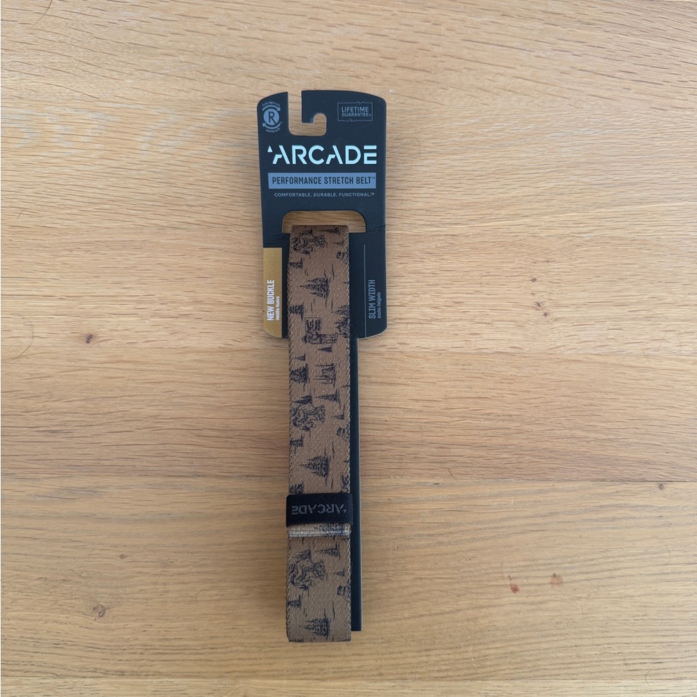 (NWT) Arcade Beige and Black Performance Belt